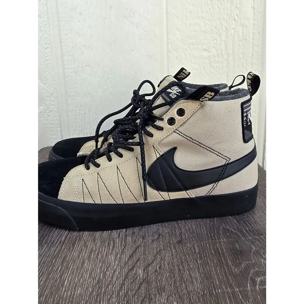 Nike SB Mid-Top Sneakers Zoom Blazer Mid Premium Ratta, Size 9 J8